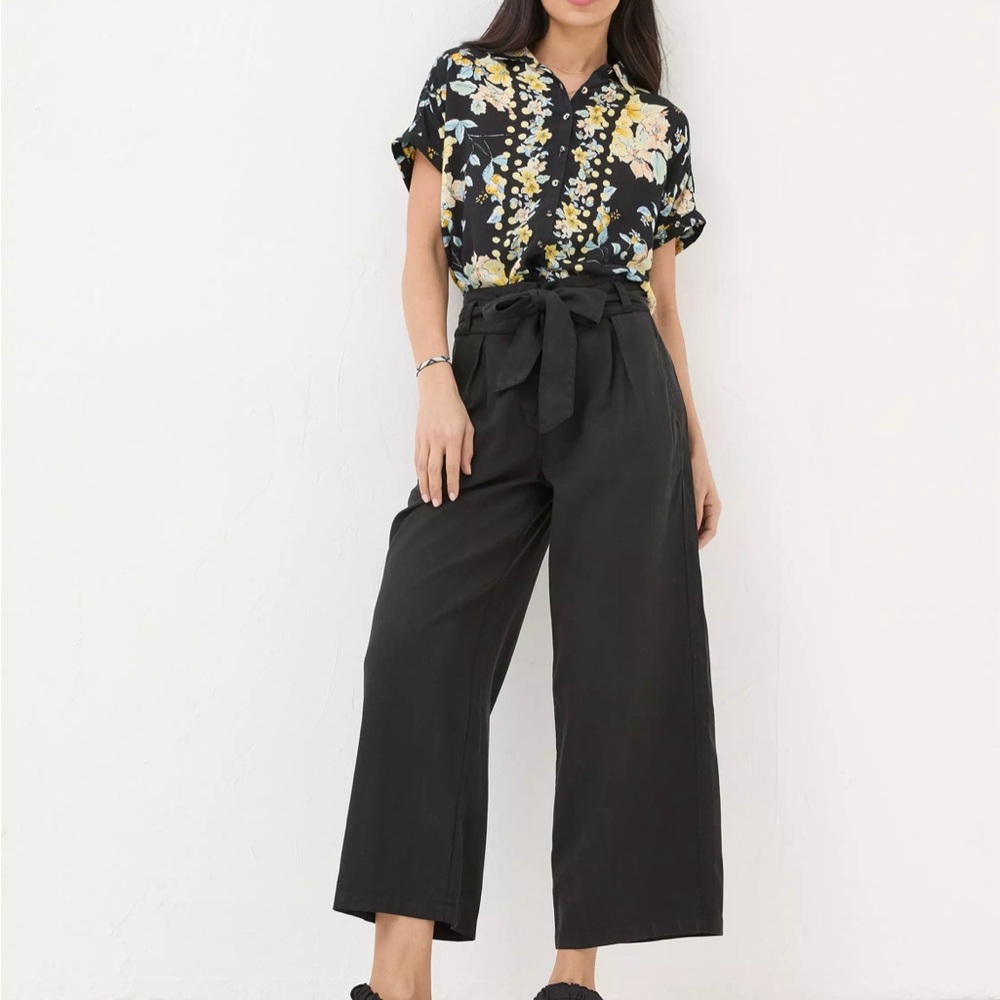 Fat Face Belted Navy Pants Size 2
